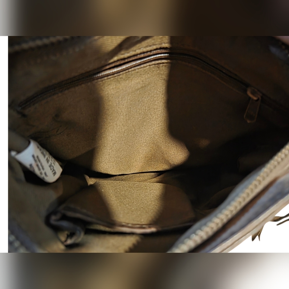 Plinio Visonà Classic Pebbled Leather Tote Featuring Tortoise-shell Satchel Bag - Picture 11 of 15